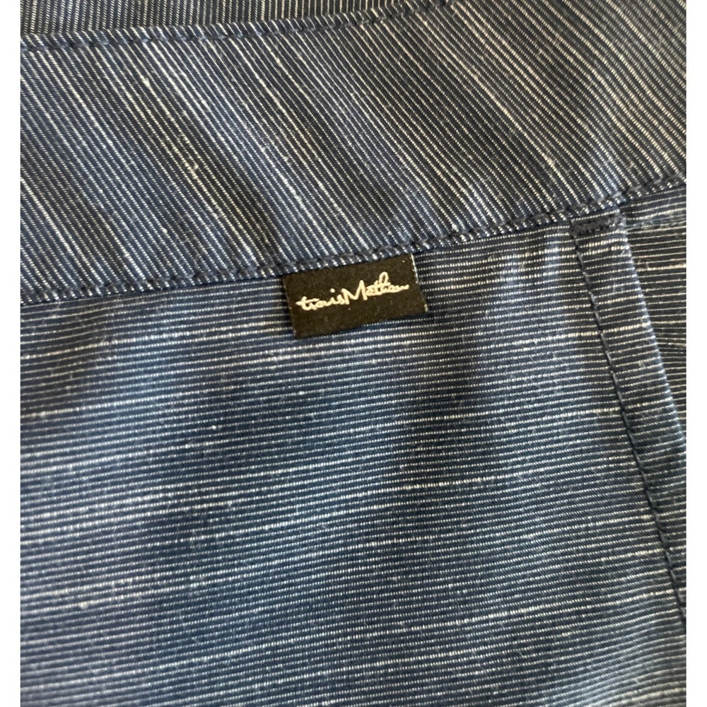 Travis Mathew Golf Shorts Hybrid Heather Blue Casual Walking Shorts Size 34 - Picture 7 of 13